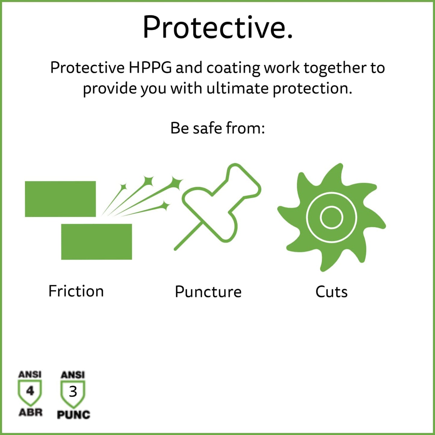 Cordova HPPG Cut-Resistant Gloves with Sandy Nitrile Coating, ANSI Cut Level A5