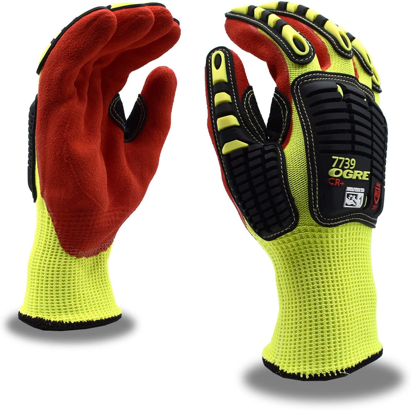 Hi-Vis Yellow Cut-Resistant Gloves, ANSI Cut Level A5