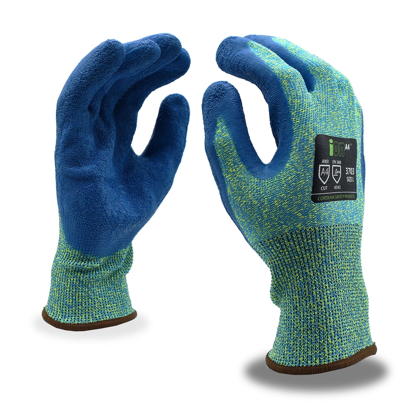 Cut-Resistant Gloves, ANSI Cut Level A4, Crinkle Latex