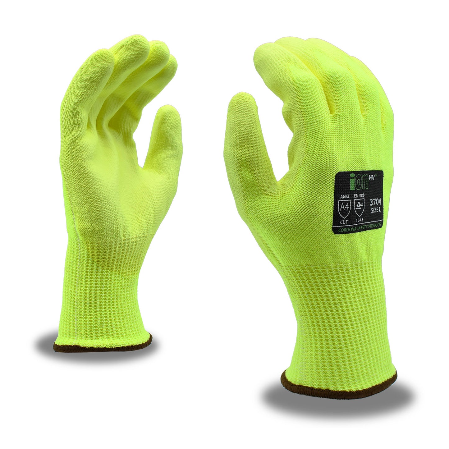 High-Visibility Cut-Resistant Gloves, ANSI Cut Level A4