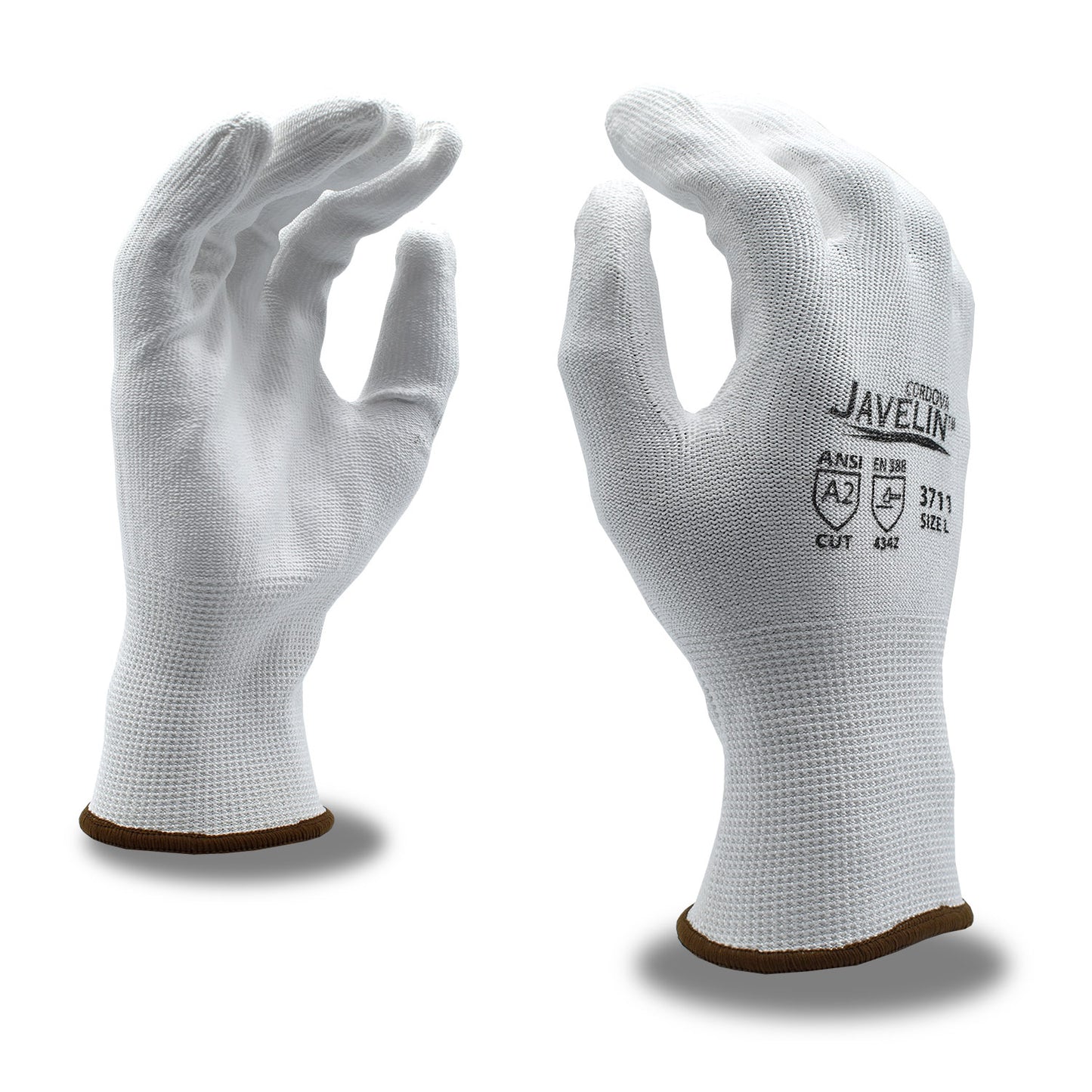 White Cut-Resistant Gloves, Bulk 10-Pack