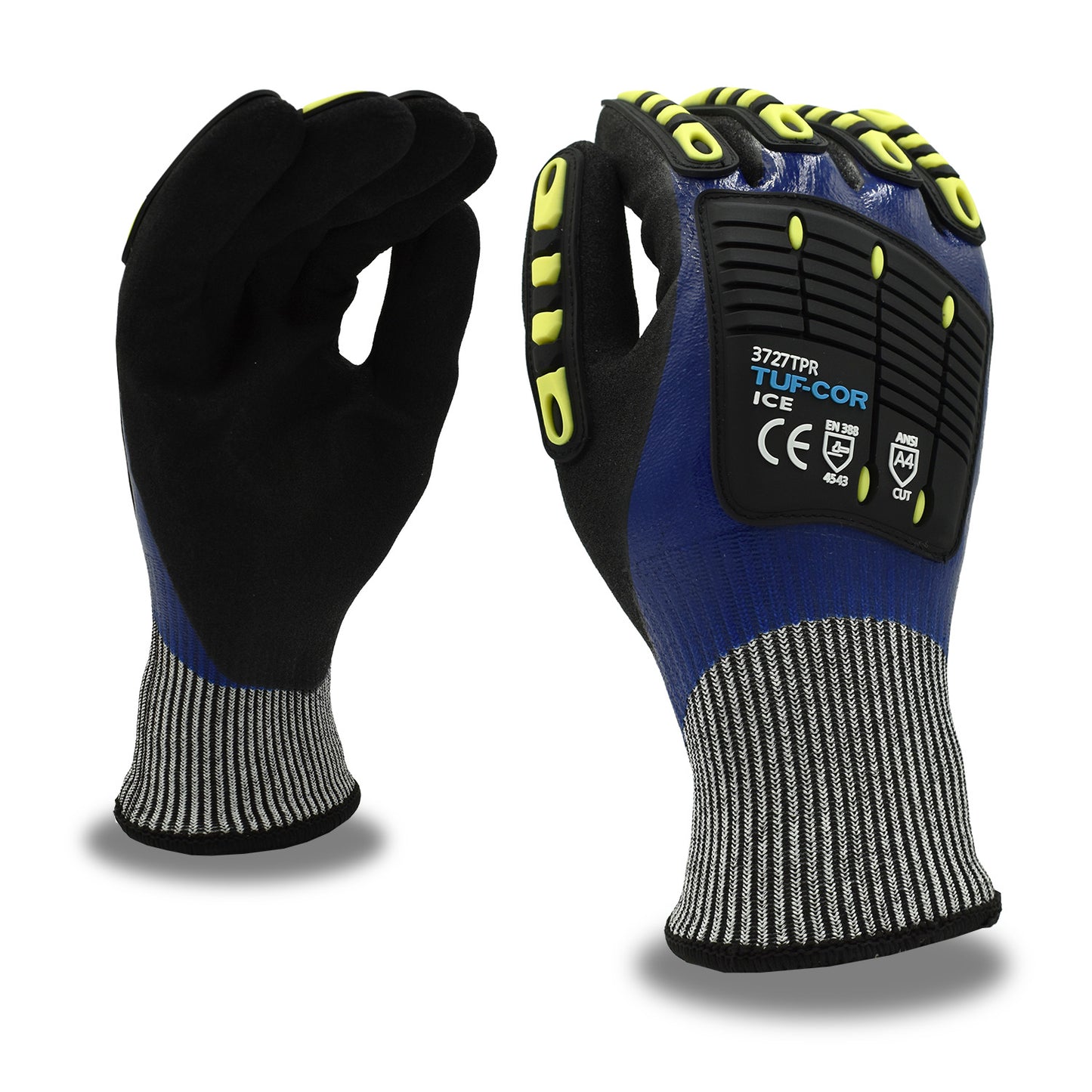 Tuf-Cor Cut-Resistant, Ice, Impact Gloves, ANSI Cut Level A4