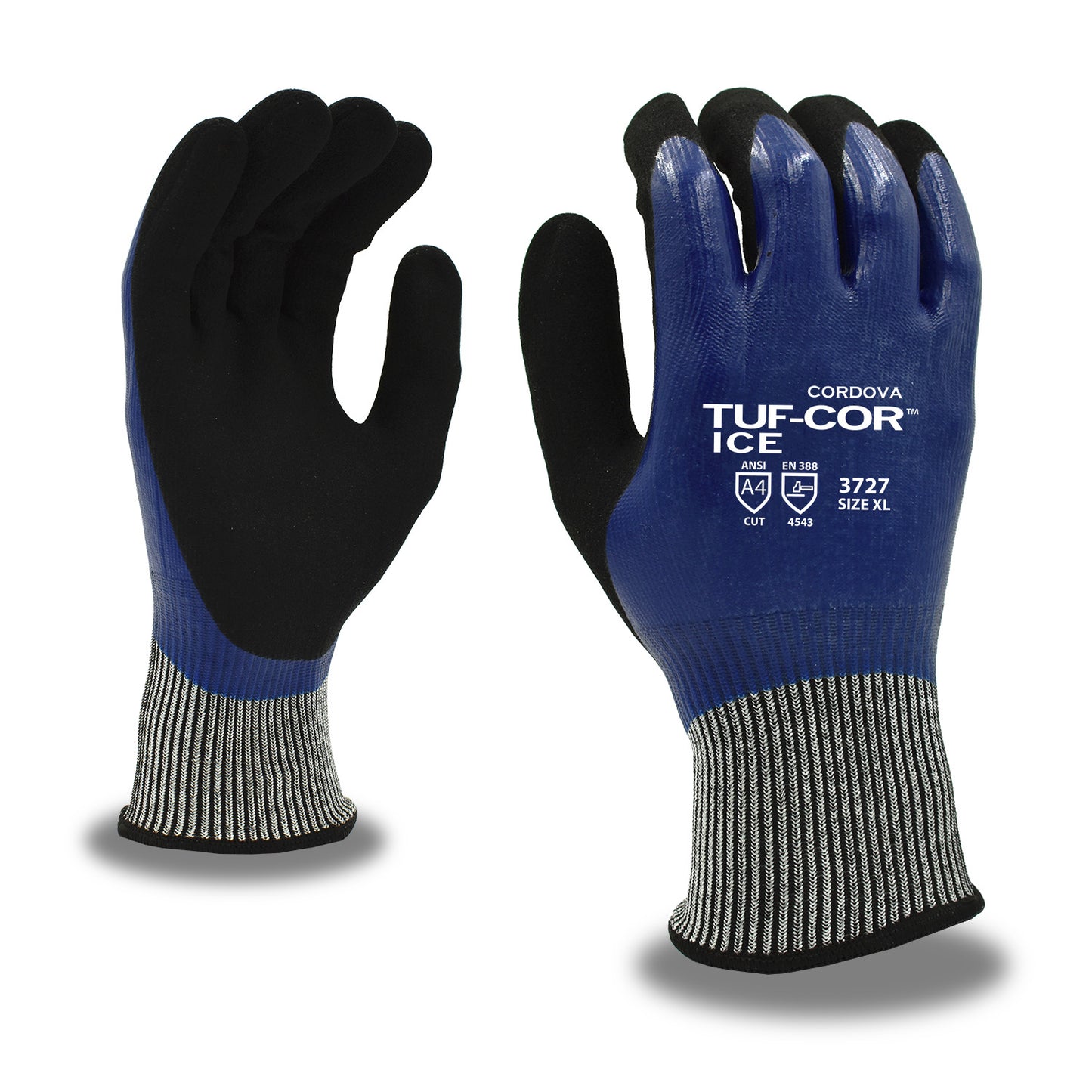 Tuf-Cor Cut-Resistant Ice Gloves, ANSI Cut Level A4