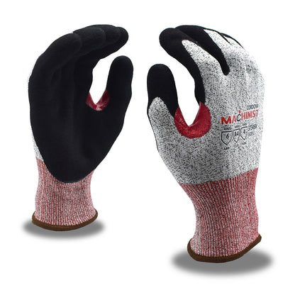 Cut-Resistant Gloves, ANSI Cut Level A4, Sandy Nitrile Coat