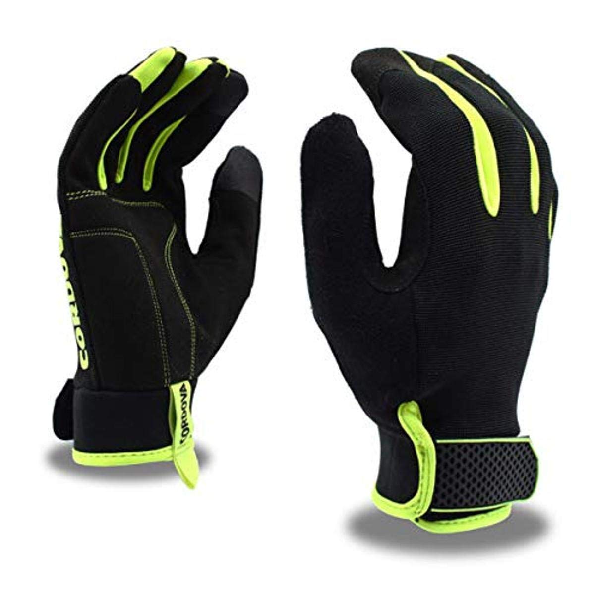 High-Visibility Work Gloves, Utility Gloves, Leather Palm