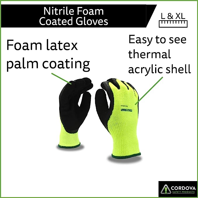 Natural Foam Rubber Latex Gloves, 12-Pack