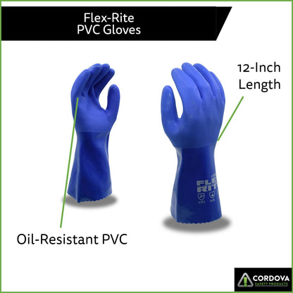 Flex-Rite PVC Gloves, 12-Pack