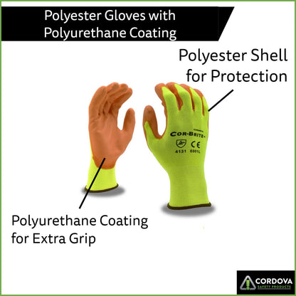 Polyurethane Coated Work Gloves, 12-Pack