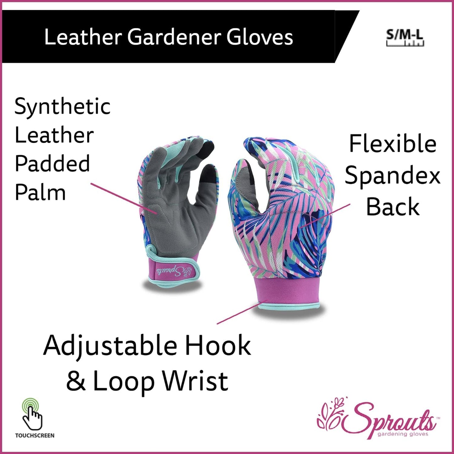Tropical Gardening Gloves Pro, Protective Padding