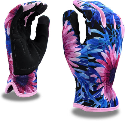 Blossom Gardening Gloves, Leather Palm