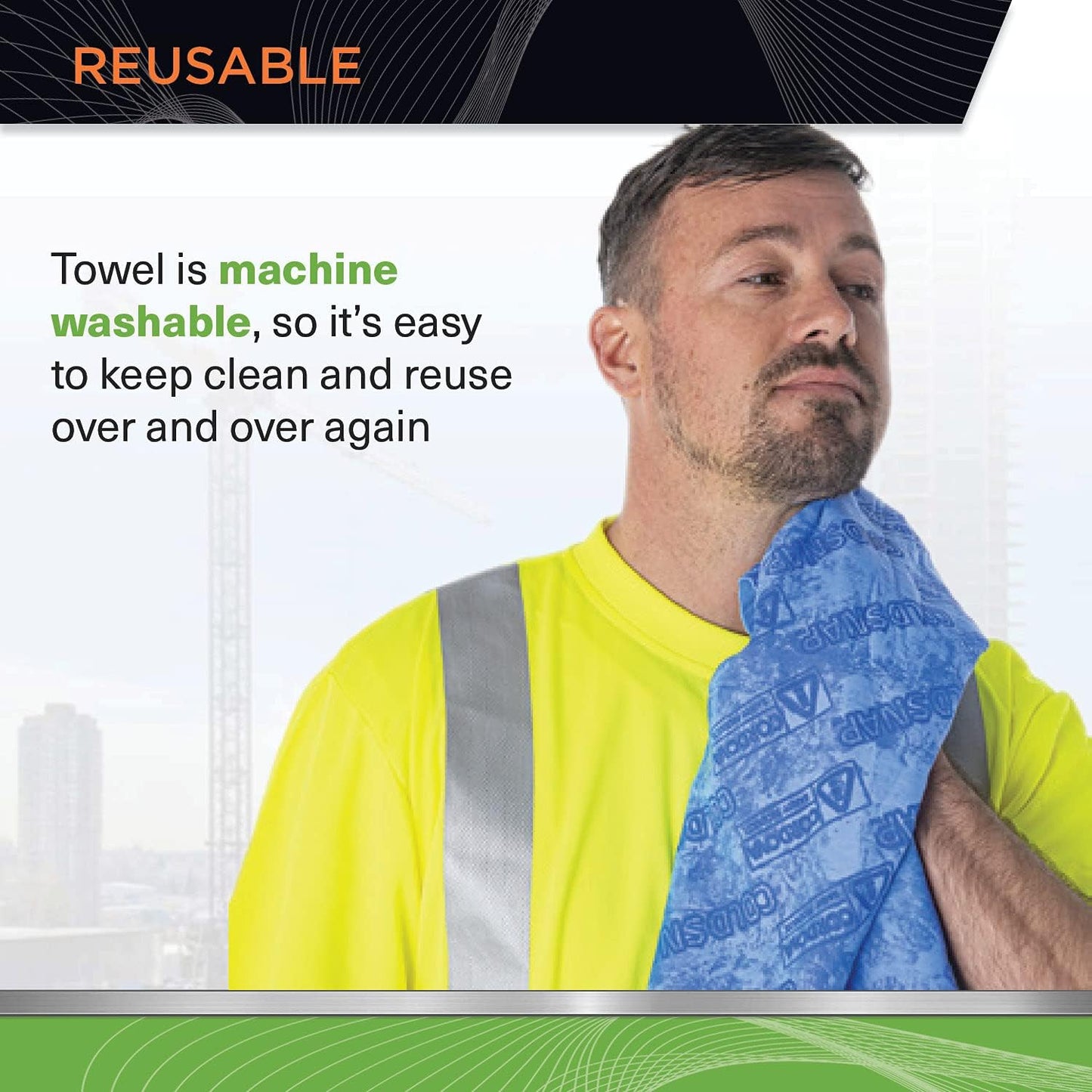 Cooling Towel, EVAporative Material, 33.5 x 13 Inches