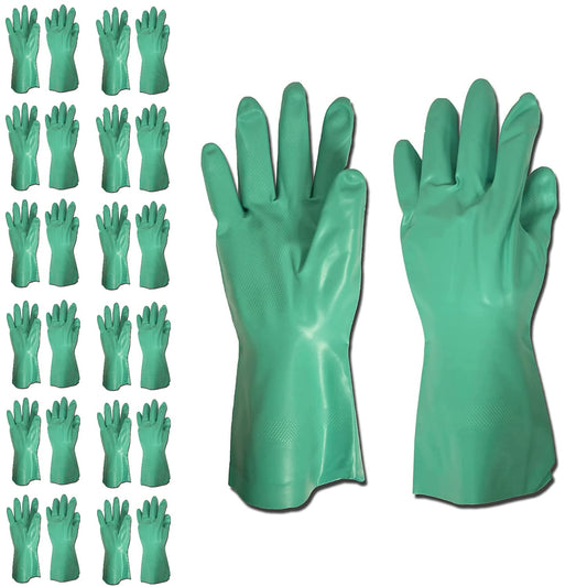 Standard Nitrile Gloves, Flocked, 15-MIL, 13-Inch, 12-Pack