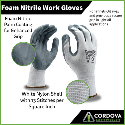 Sandy Nitrile Coated Work Gloves, 12-Pack