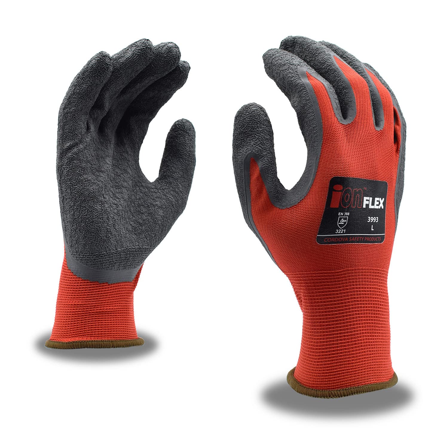 Natural Latex Coated Work Gloves, 12-Pack