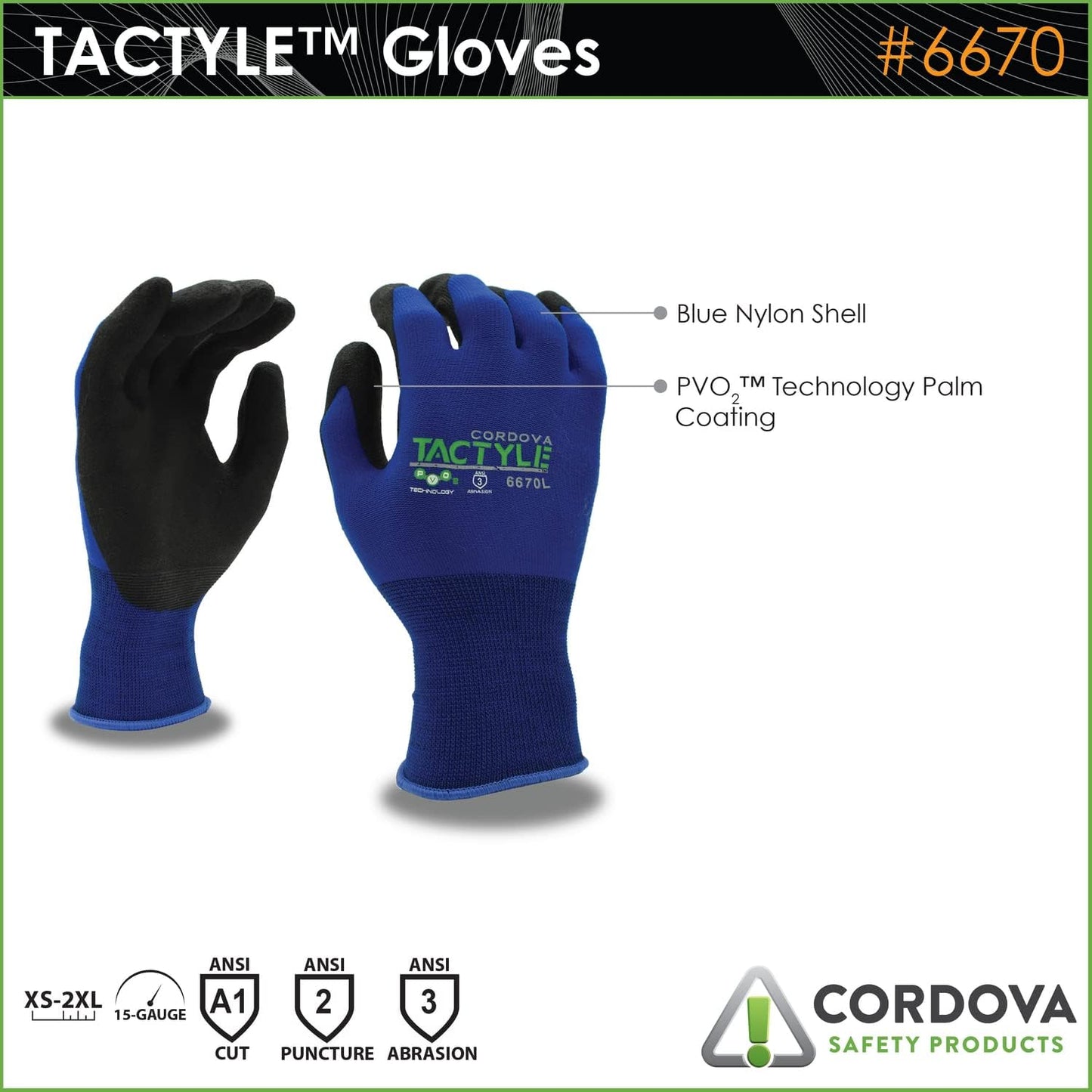 PVC Foam Coated Work Gloves, 12-Pack