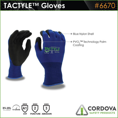 PVC Foam Coated Work Gloves, 12-Pack