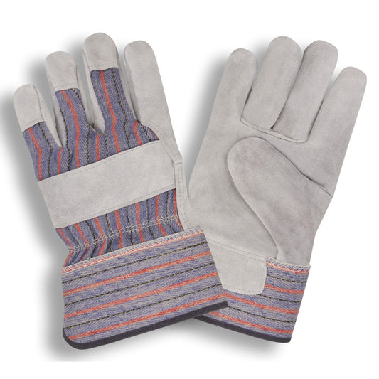 Shoulder-Split Leather Palm Gloves, Bulk 12-Pack