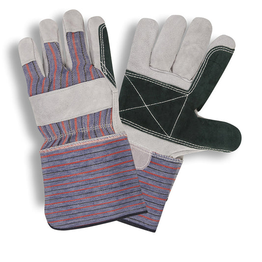 Select Shoulder-Split, Joint Double Palm, Leather Gloves, Bulk 12-Pack