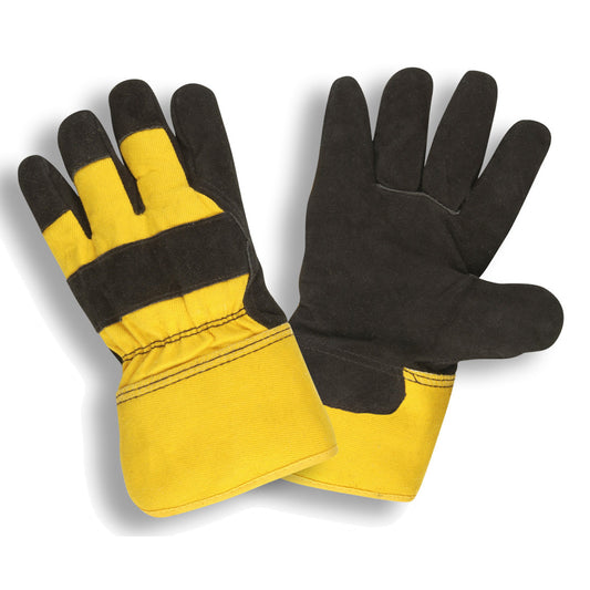 Split Leather Palm Thermal Gloves, Bulk 12-Pack