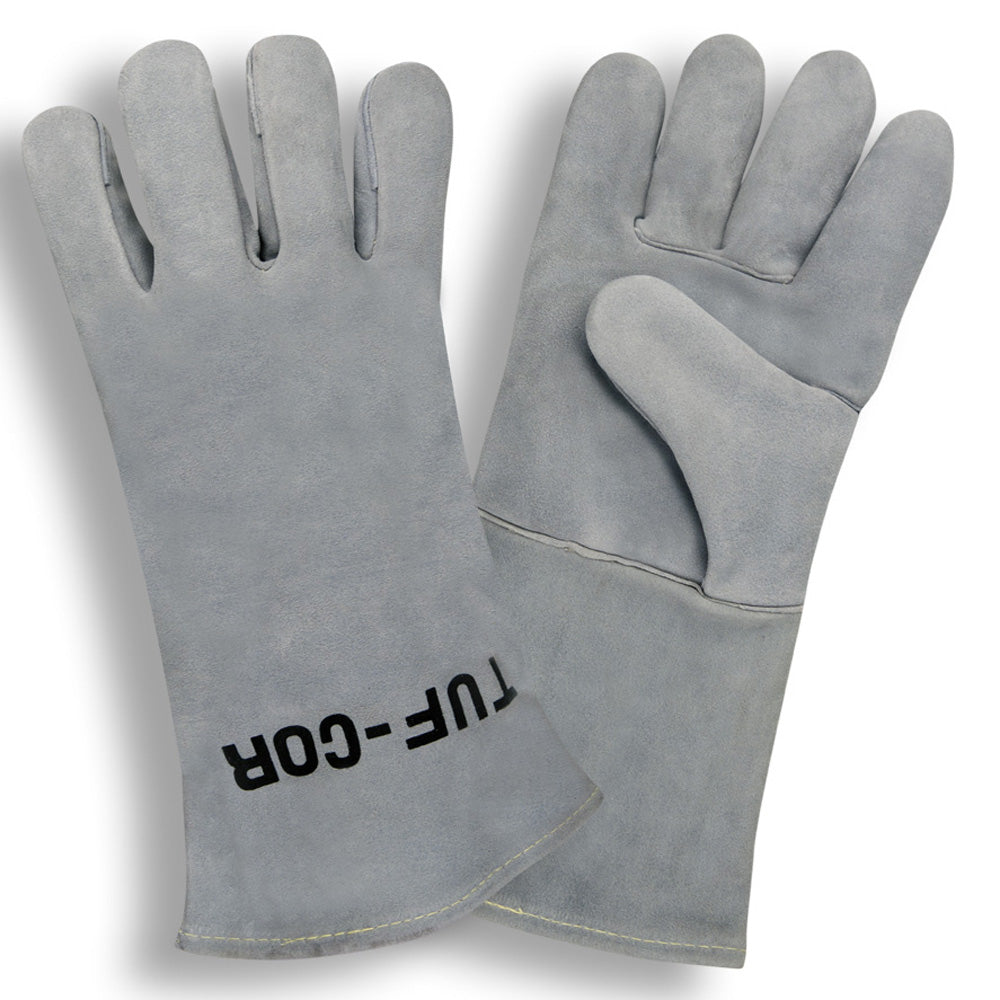 Premium Leather Welding Gloves, Bulk 12-Pack