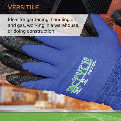 PVC Foam Coated Work Gloves, 12-Pack