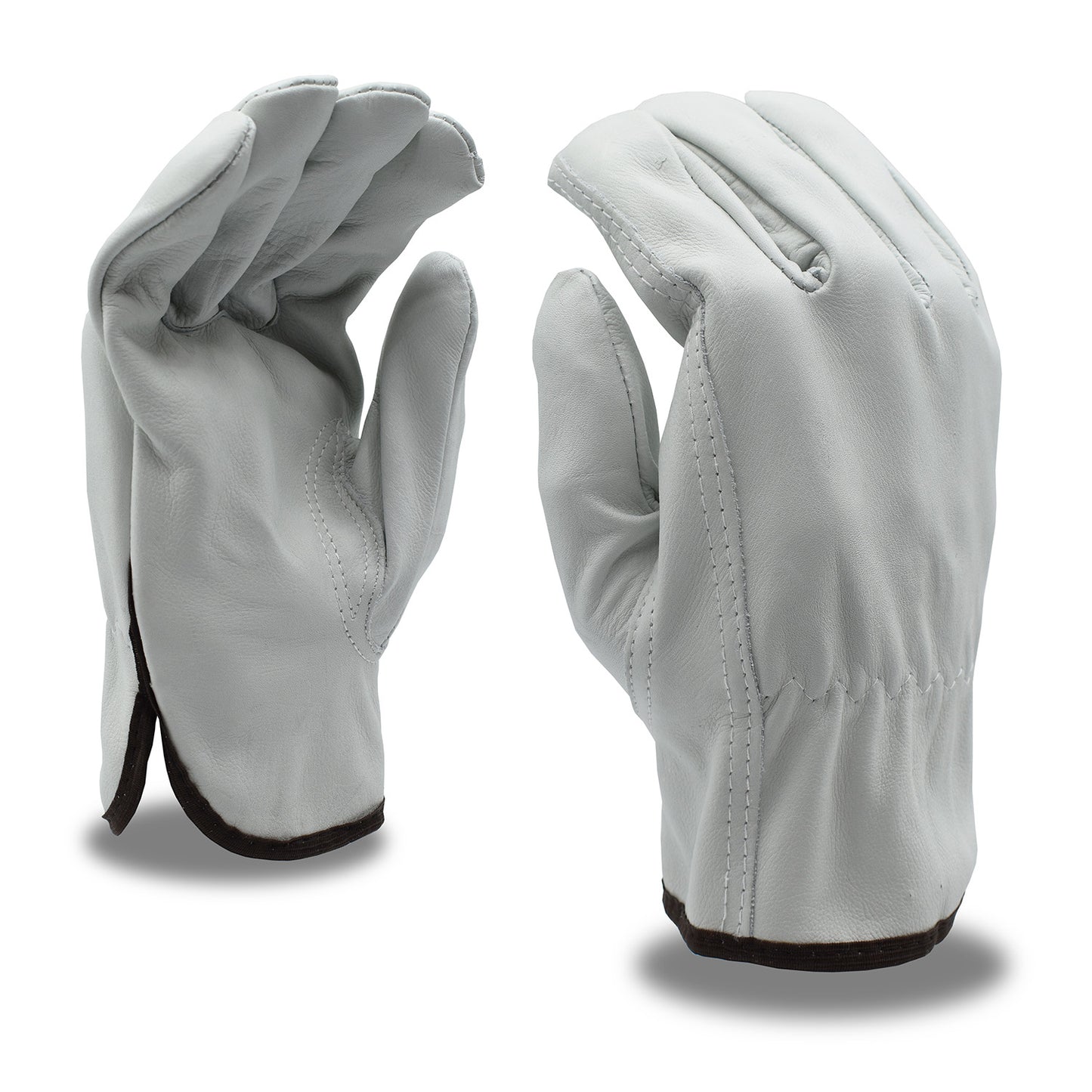 Cowhide Leather Driver Gloves, Keystone Thumb, Bulk 12-Pack