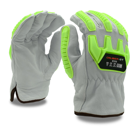 Cut-Resistant Goatskin Gloves, ANSI Cut Level A5, HPPE/Steel Lining