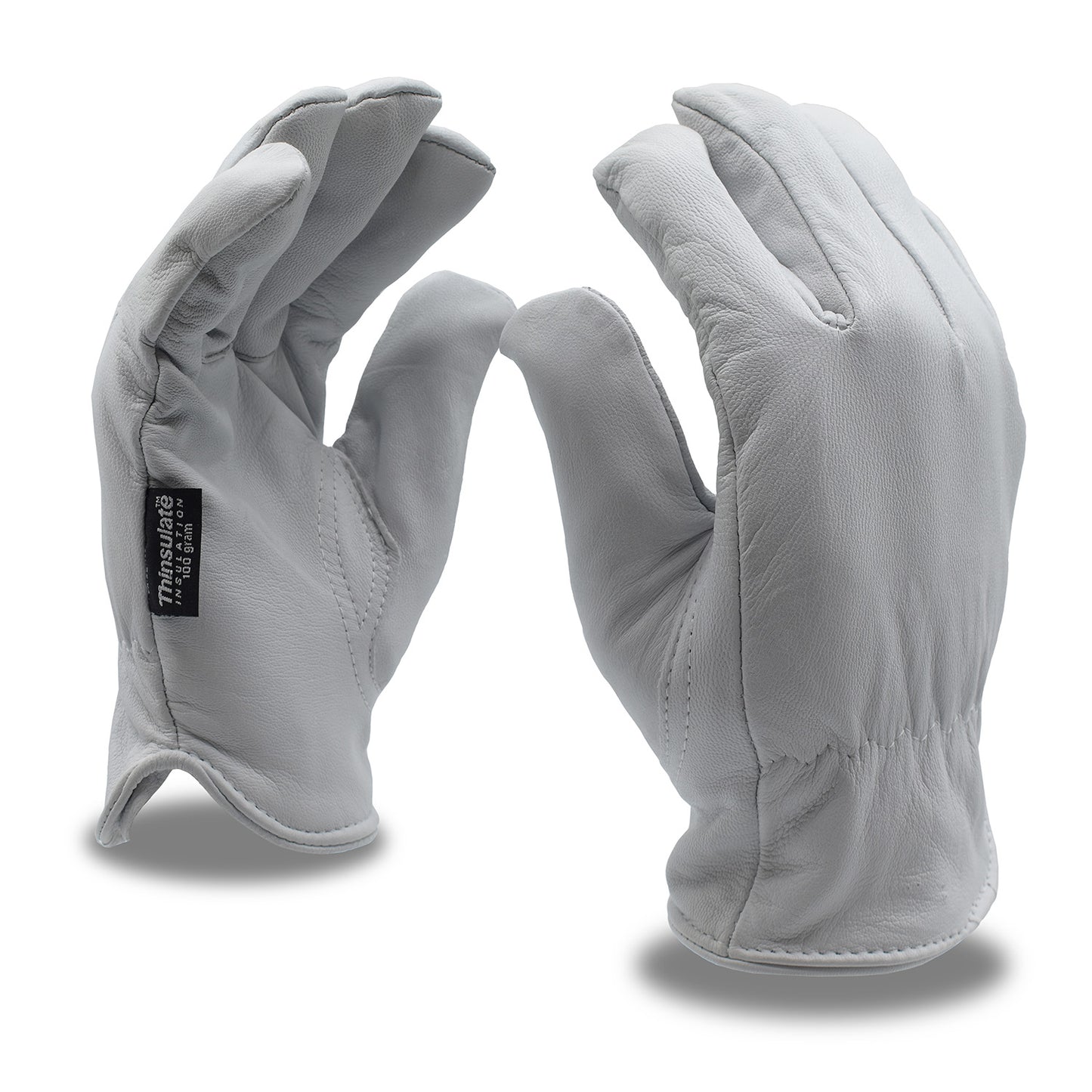 Goatskin Thermal Gloves, Thinsulate Lining, Bulk 12-Pack