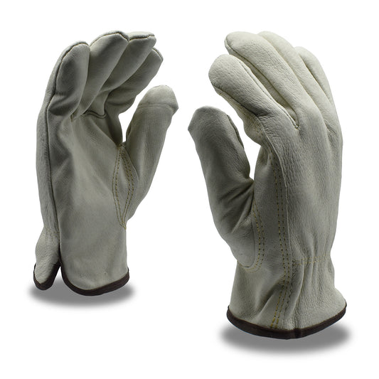 Premium Pigskin Thermal Gloves, Thinsulate Lining, Bulk 12-Pack