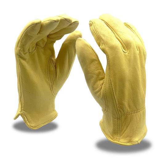 Premium Grain Deerskin Driver Gloves, Bulk 12-Pack