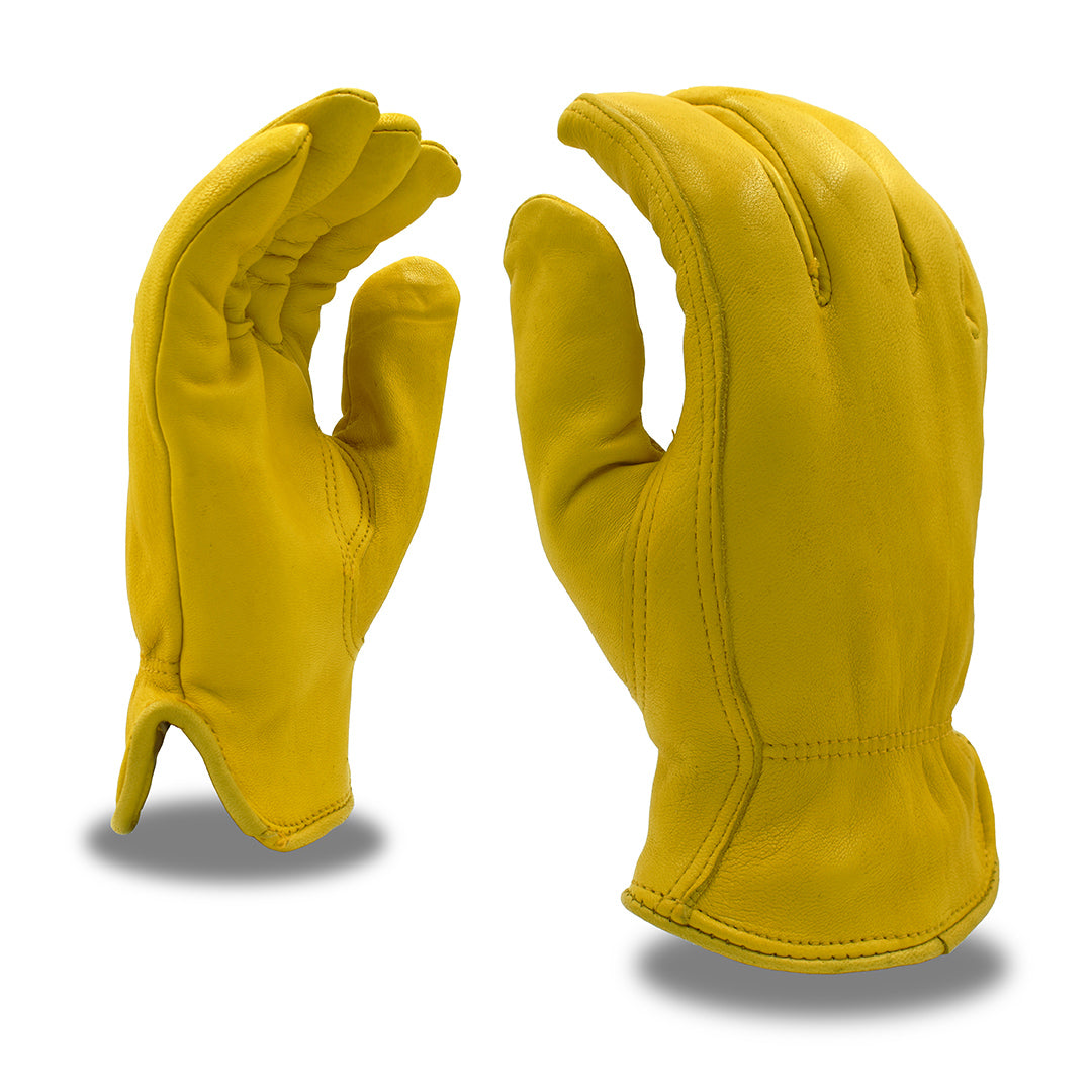 Deerskin Thermal Gloves, Thinsulate Lining, Bulk 12-Pack
