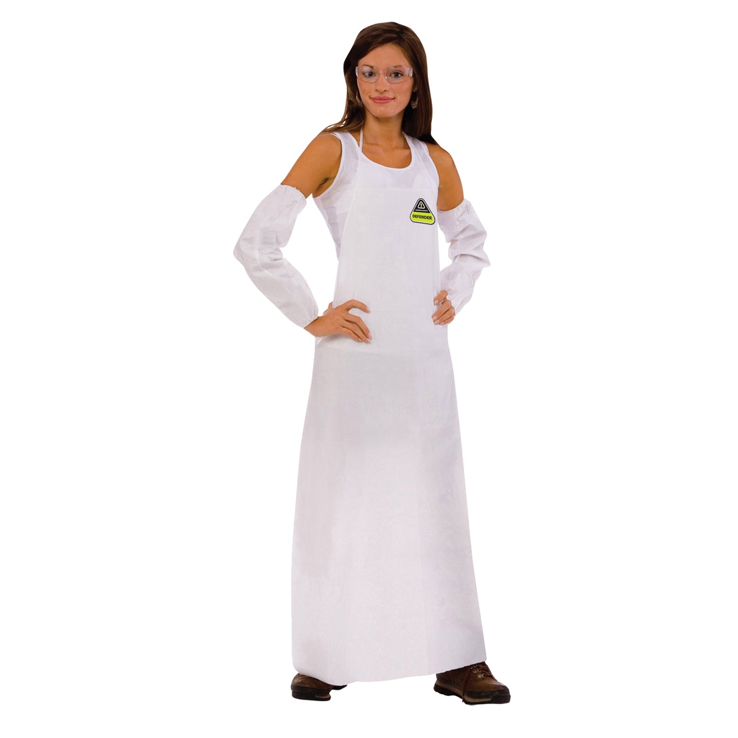 Cordova CPA28 White Disposable Aprons, Bulk 25-Pack