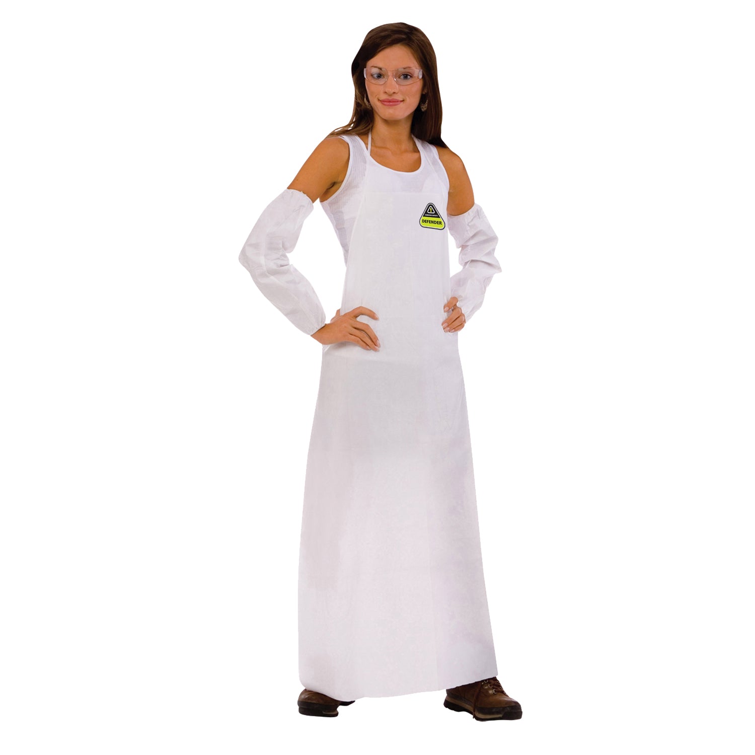 Cordova CPA28 White Disposable Aprons, Bulk 25-Pack