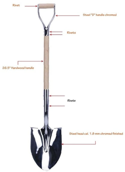 Chrome Ceremonial Shovel, 6-Pack