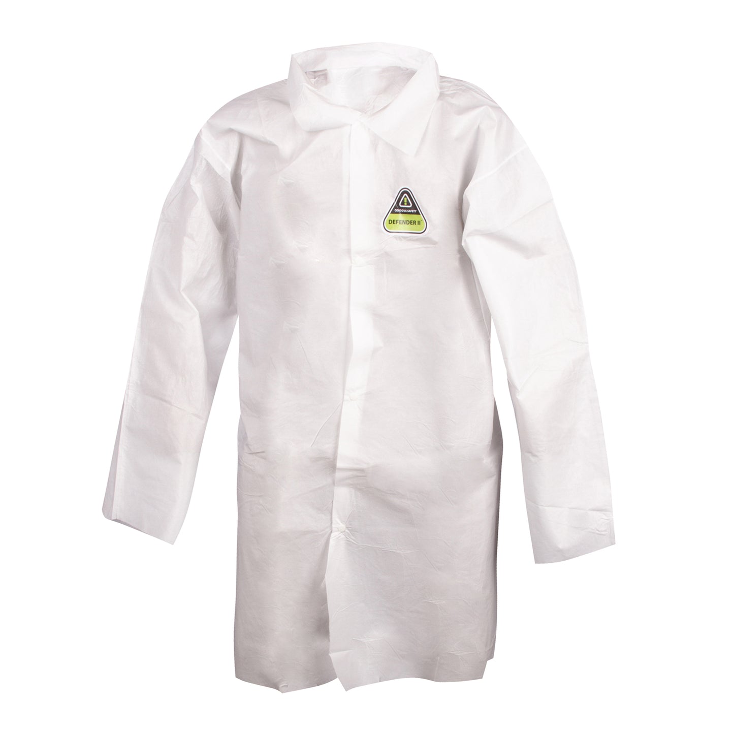 Cordova MPLAB100 White Disposable Lab Coats, Bulk 30-Pack