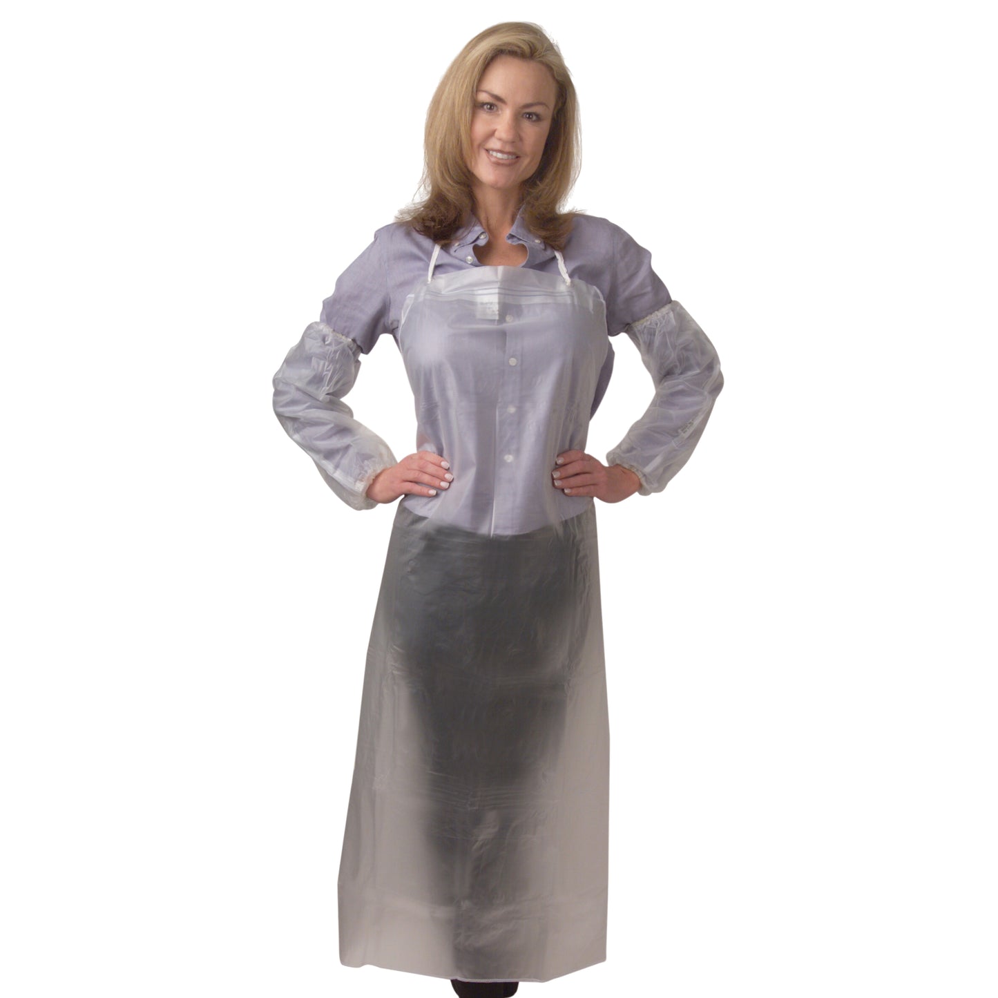 Clear, 6-Mil Disposable Aprons, Bulk 10-Pack