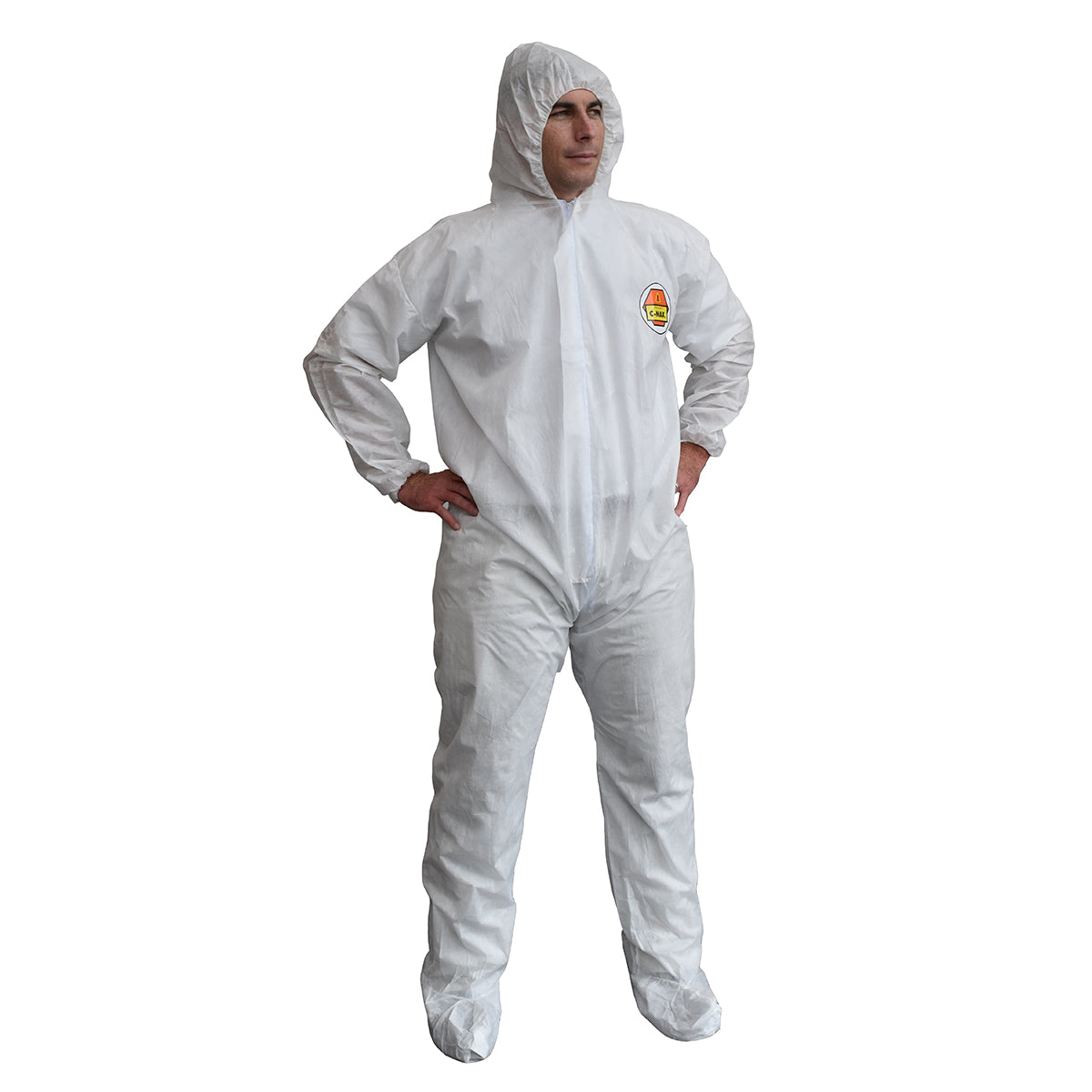 Cordova SMS400 Disposable Coveralls with Hood and Boots, Bulk 25-Pack