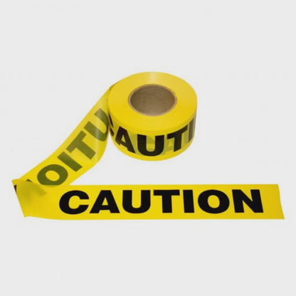 Yellow Caution Tape, Bulk 12-Pack