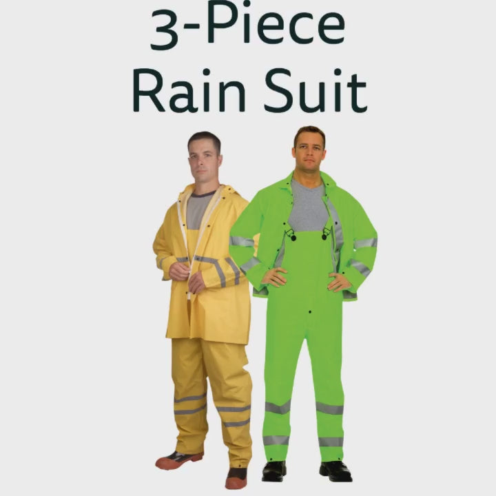 3-Piece Reflective Rain Suit