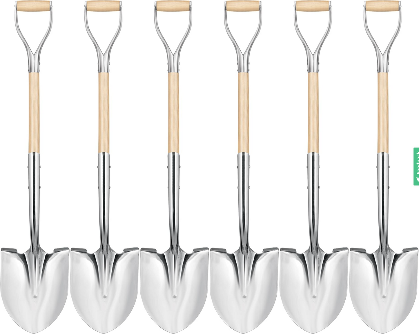 Chrome Ceremonial Shovel, 6-Pack