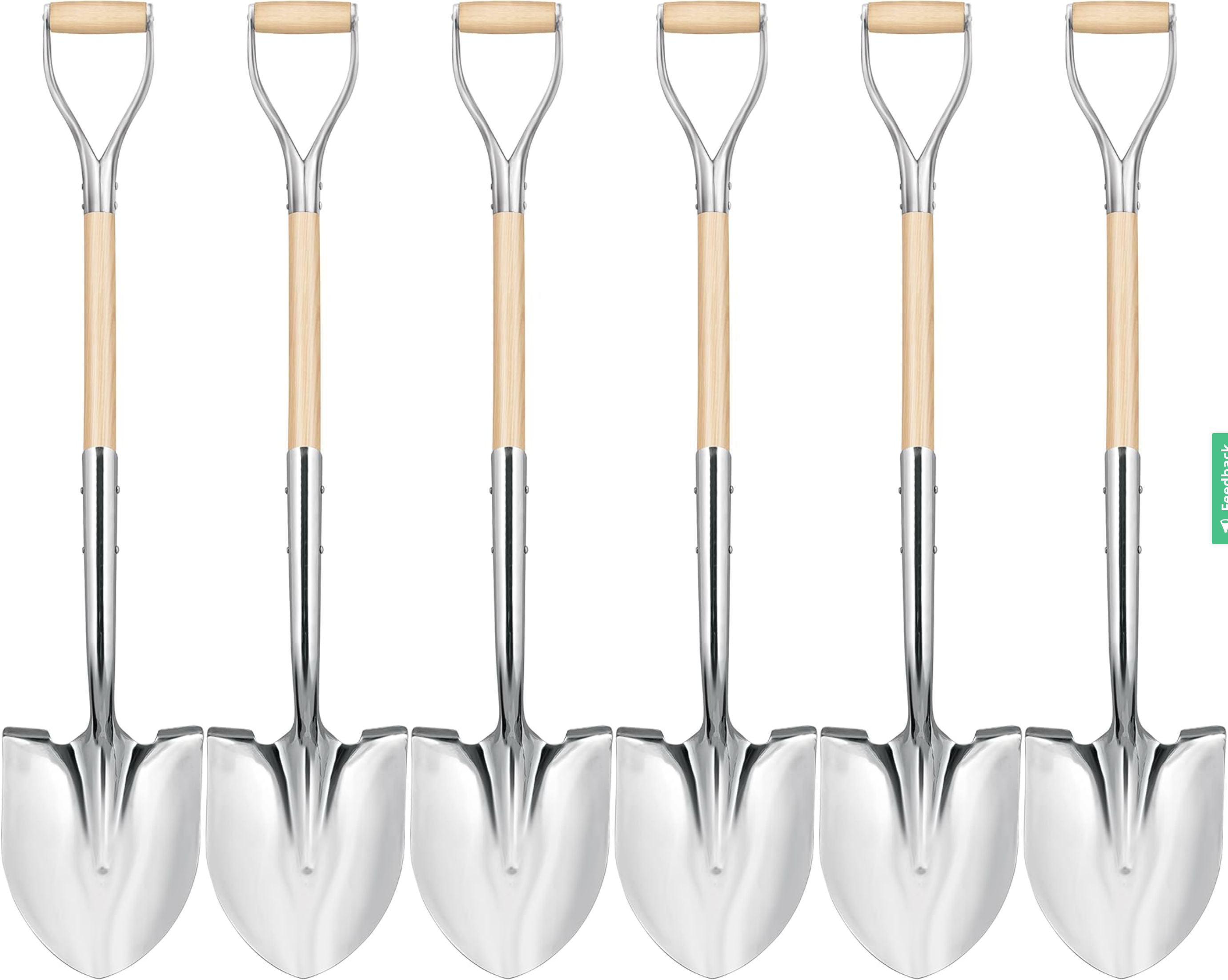 Chrome Ceremonial Shovel, 6-Pack