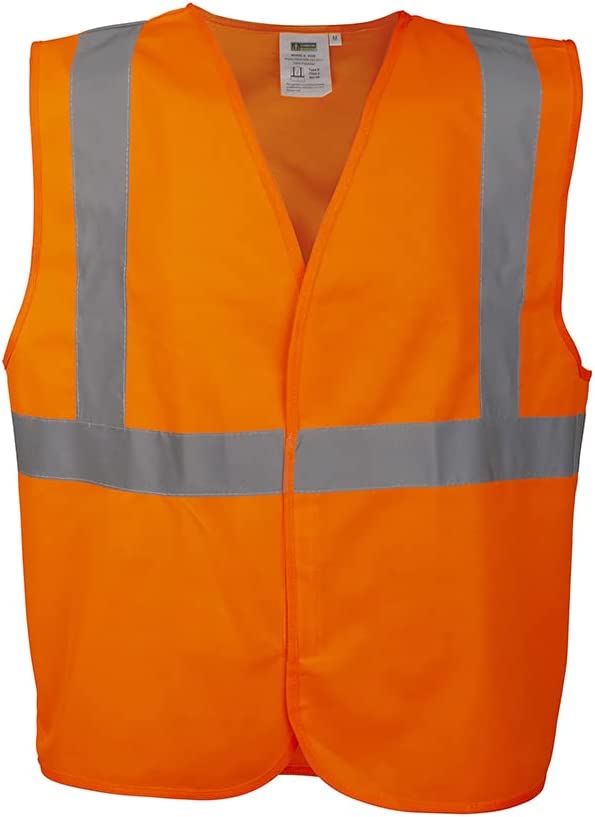 Type R, Class 2 Solid Safety Vest, High-Visibility, 10-Pack