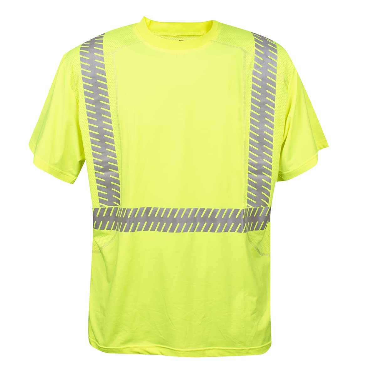Reflective Shirt, High-Visibility Yellow T-Shirt, Class 2, Spandex