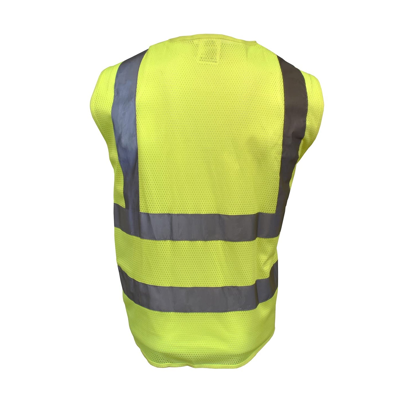 Yellow Type R, Class II, Yellow Mesh Safety Vest, Reflective High-Visibility