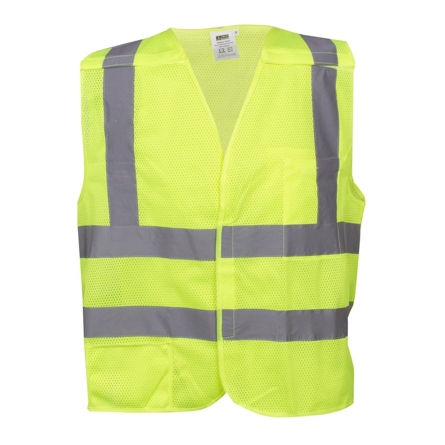 Type R, Class II, High-Visibility Mesh Safety Vest, Bulk 10-Pack