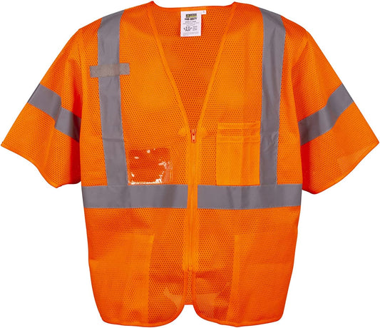 High-Visibility Mesh Safety Vest, Type R Class 3