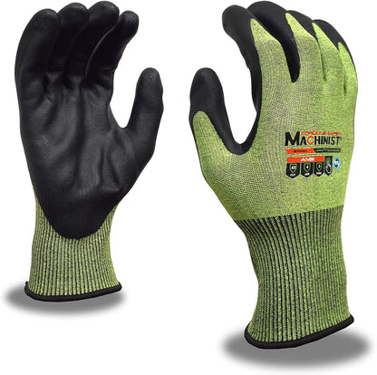 HPPG Cut-Resistant Gloves with Foam Nitrile Coating, ANSI Cut Level A5