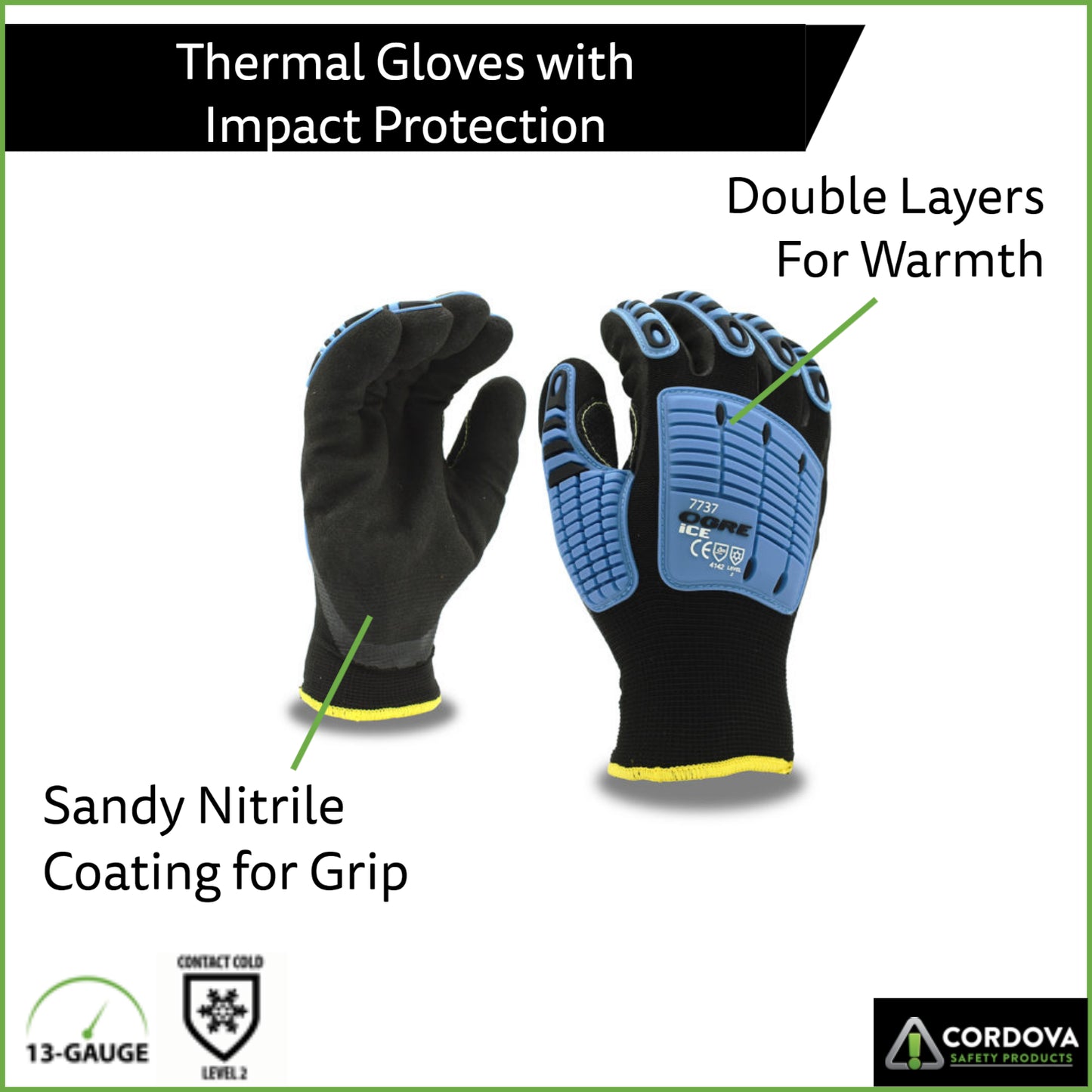 Ice Gloves, Contact Cold Level 2
