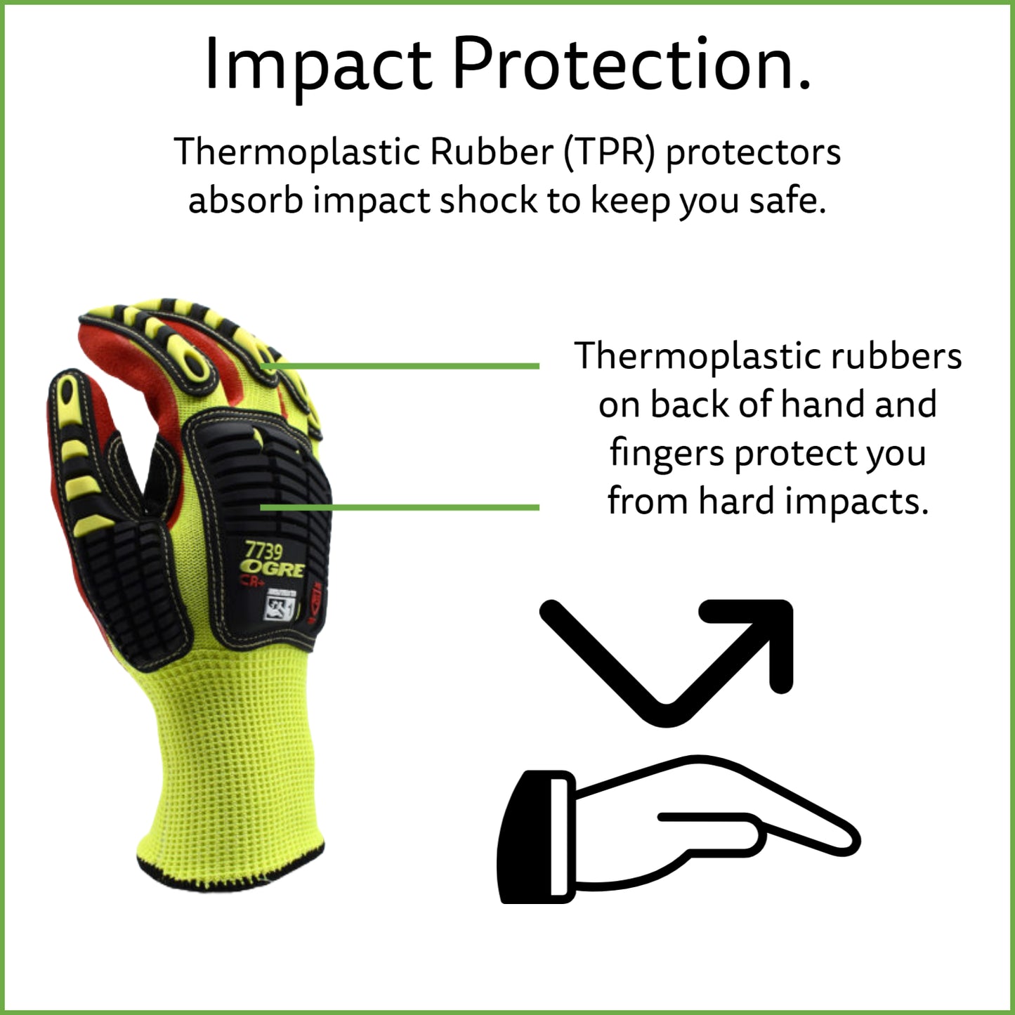 Hi-Vis Yellow Cut-Resistant Gloves, ANSI Cut Level A5