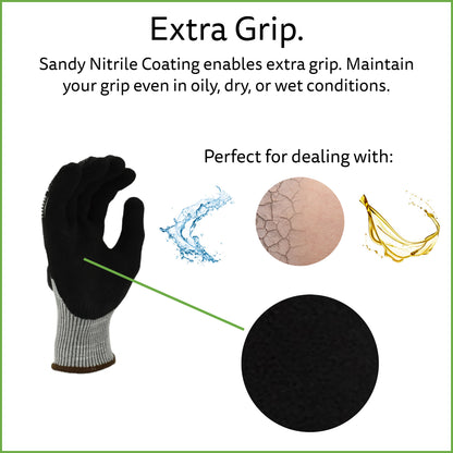Impact Gloves, Cut Resistant, ANSI Cut Level A4
